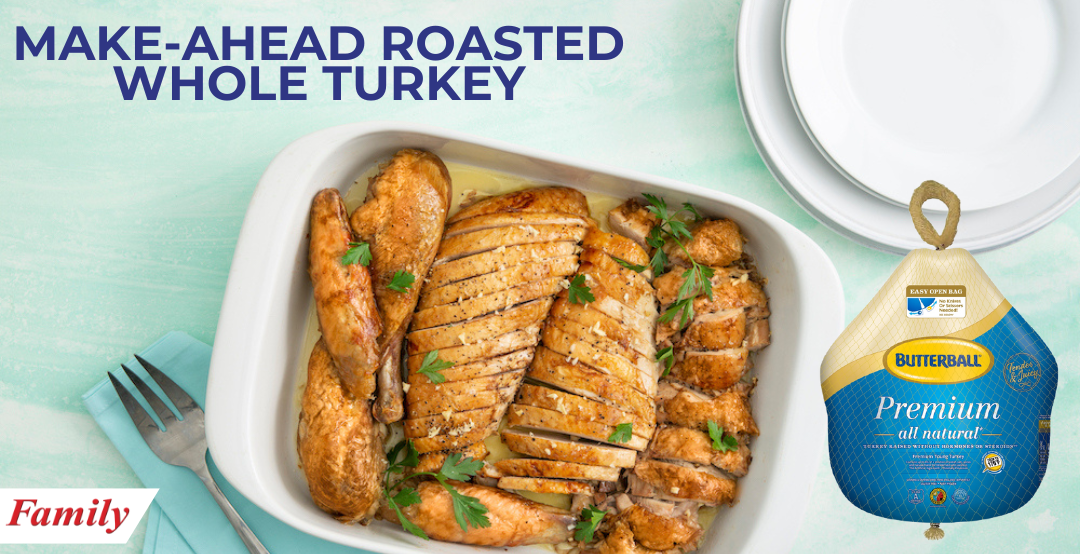 Make-Ahead Roasted Whole Turkey