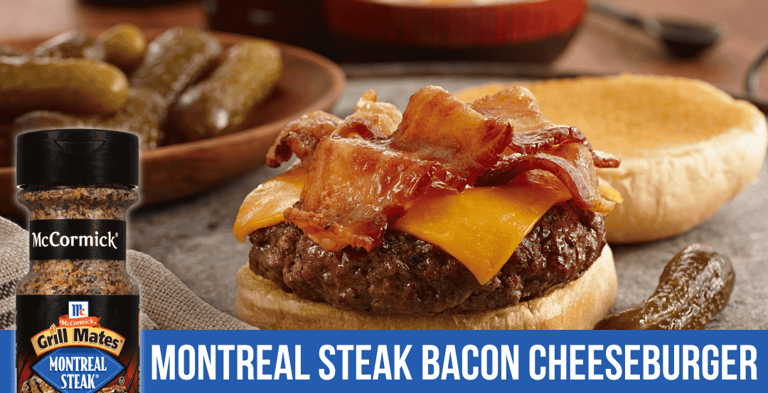 Montreal Steak Bacon Cheeseburgers