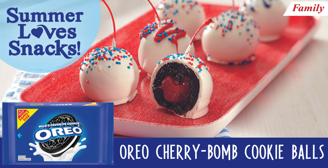 OREO Cherry-Bomb Cookie Balls