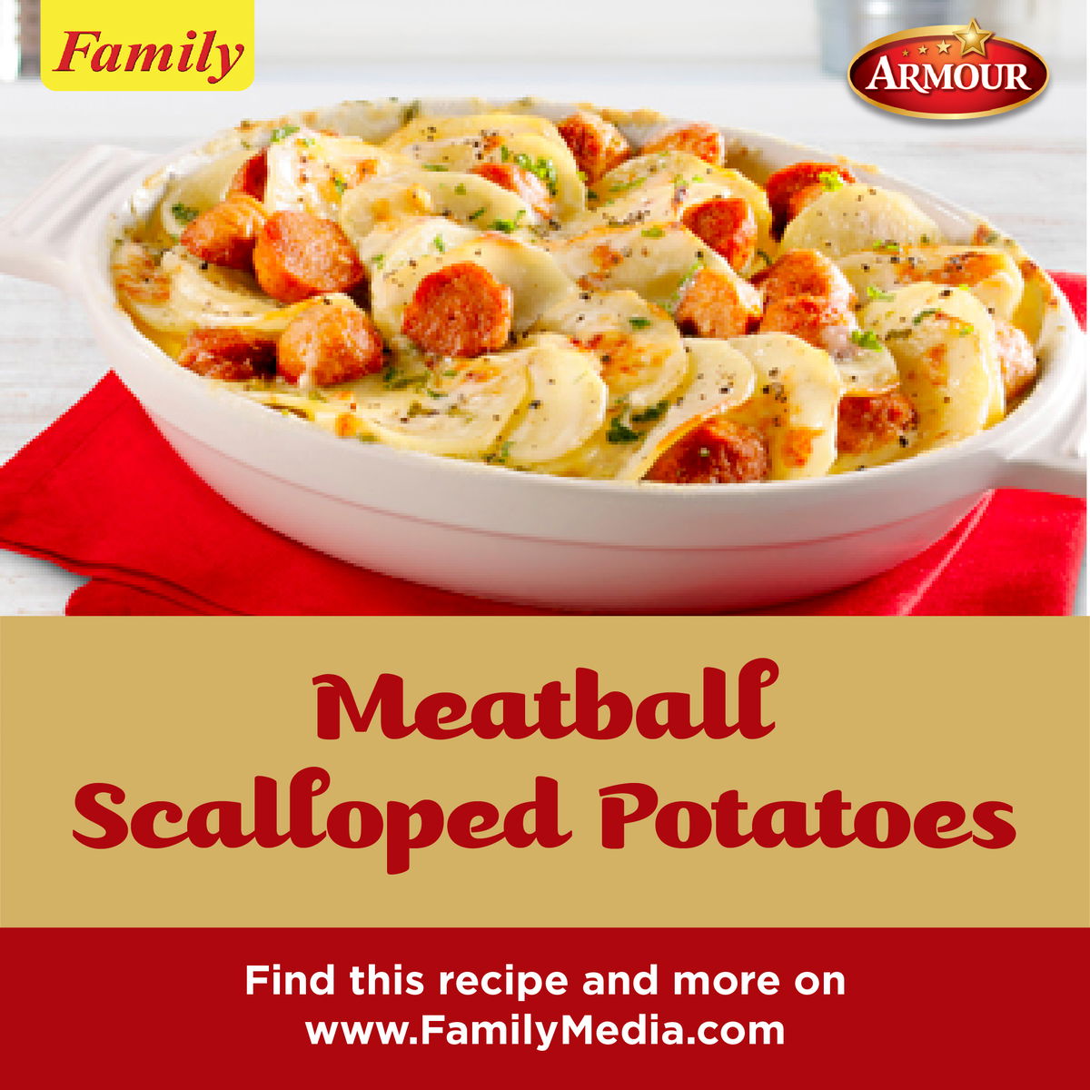 Meatball Scalloped Potatoes