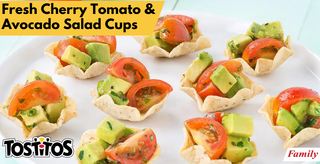 Fresh Cherry Tomato & Avocado Salad Cups