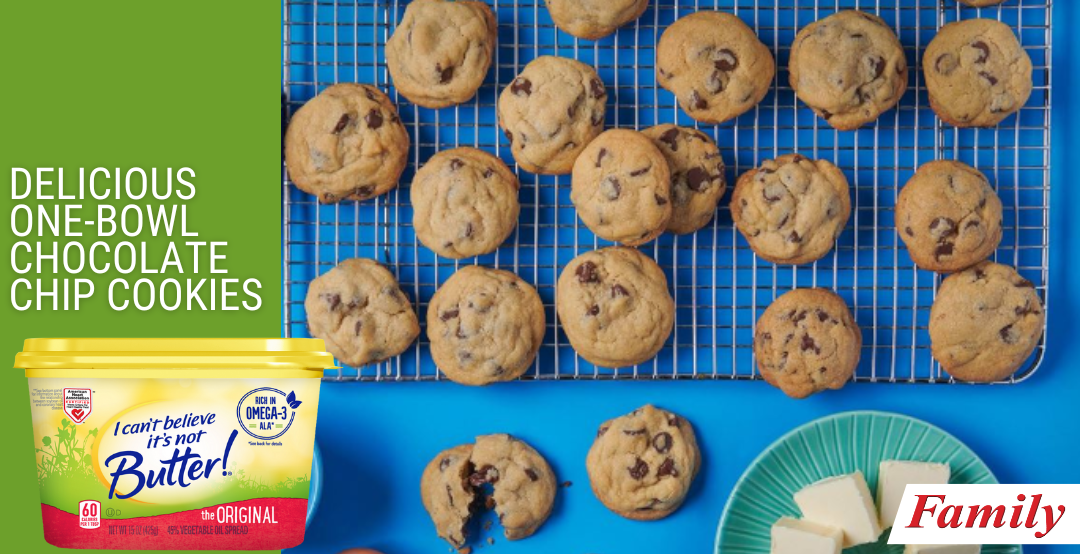 Delicious One-Bowl Chocolate Chip Cookies