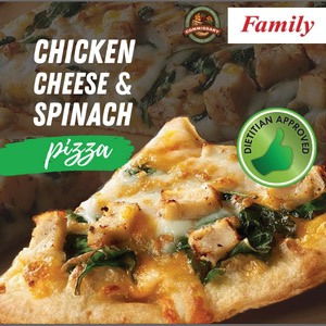 It’s Worth the Trip! Chicken, Cheese & Spinach Pizza