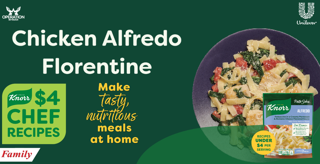 Chicken Alfredo Florentine