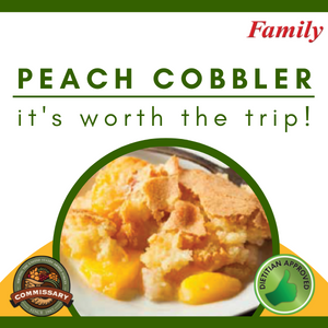 It’s Worth The Trip! Peach Cobbler