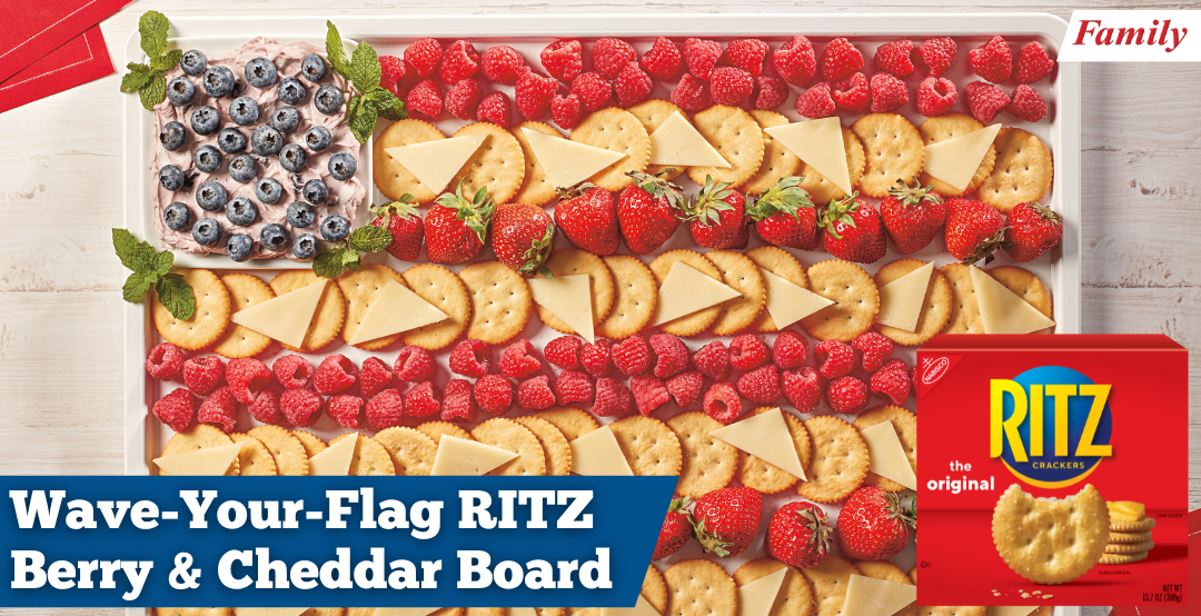 Wave-Your-Flag RITZ Berry & Cheddar Board